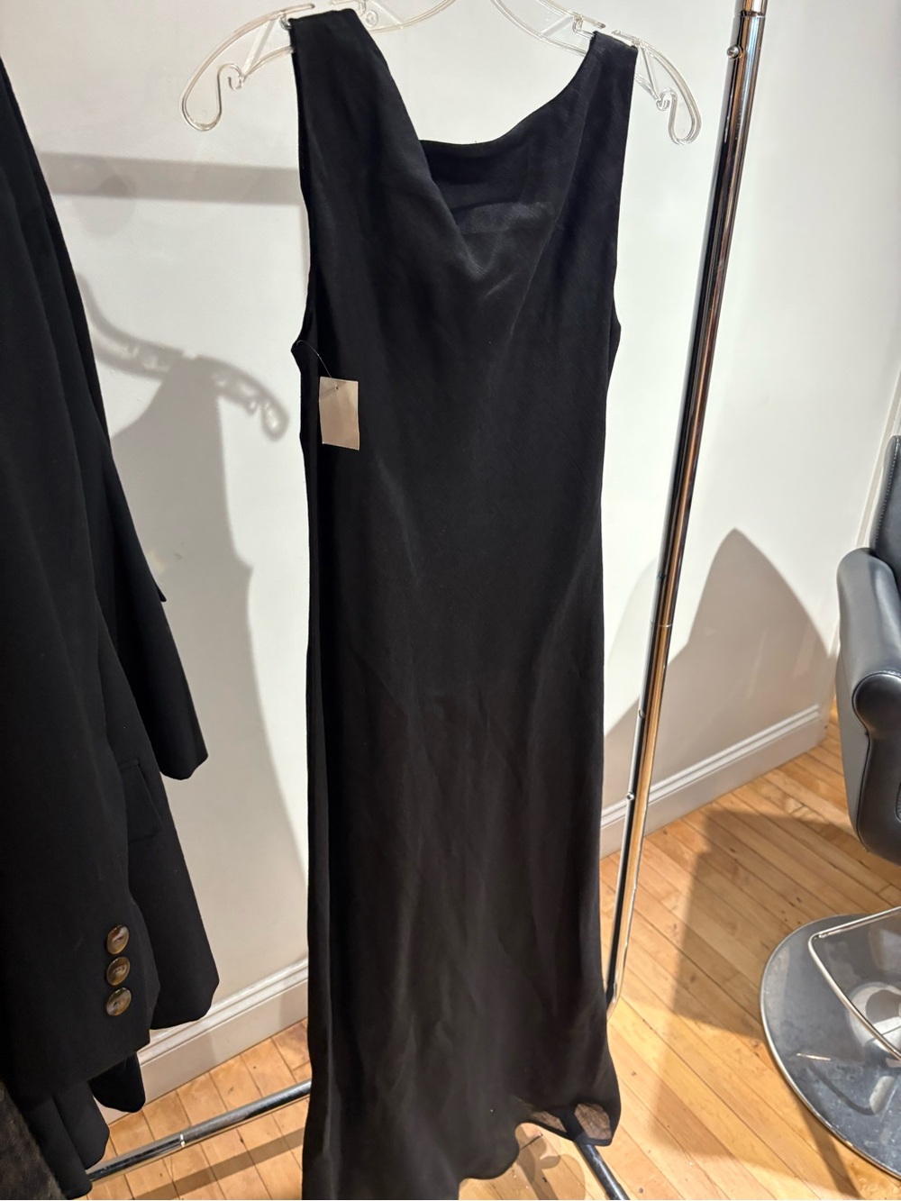 Brooks Brothers Black Sleeveless Maxi Dress